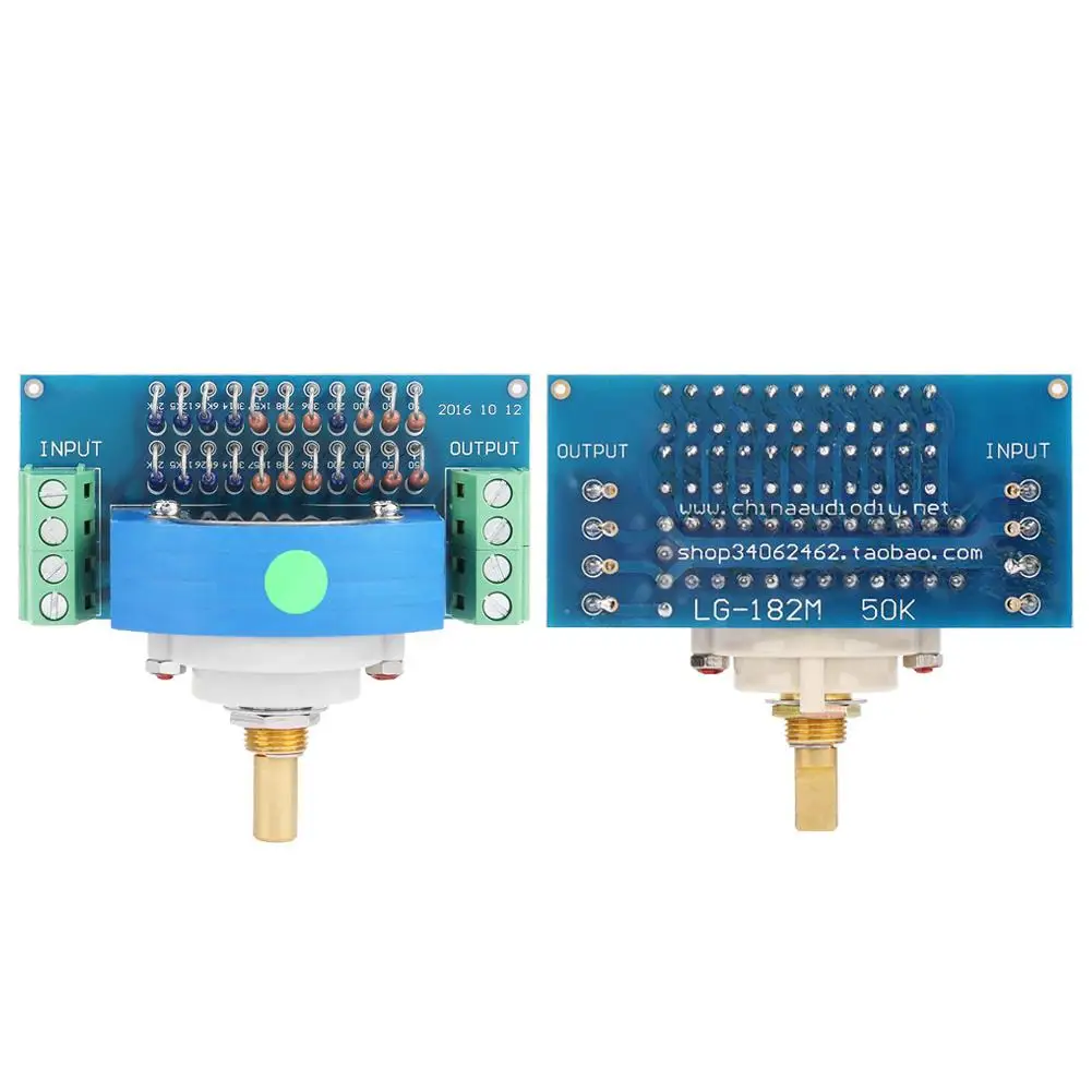 1 шт. 12 усилитель громкости горшок двойной шаг шаговый Стерео Объем двойной потенциометр 50 к канал шаговый объем поворотный переключатель