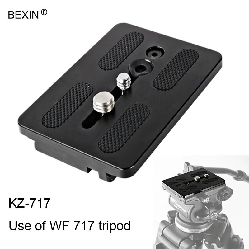 

Bexin Low Price QR Tripod Quick Release Plate Video Tripod Head For Fancier 717 EI-717A Photo Studio Accessories