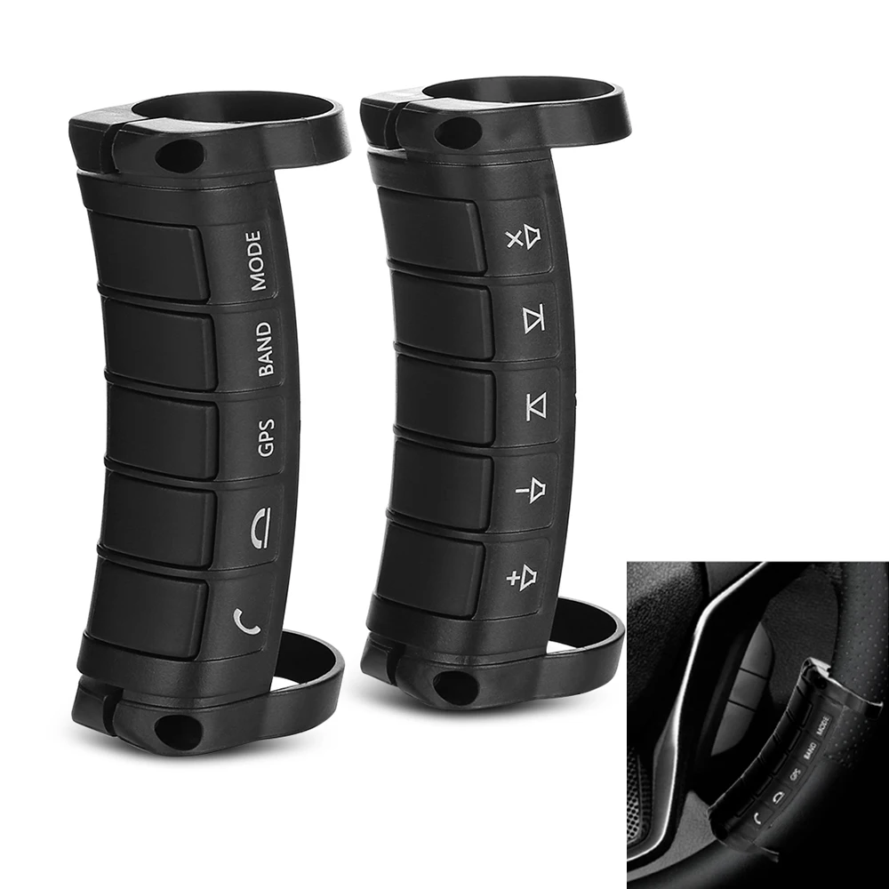 

10 Buttons Universal Car Steering Wheel Controller Multifunctional Remote Control ABS Support GPS/Call Answer/Volume Set/Music