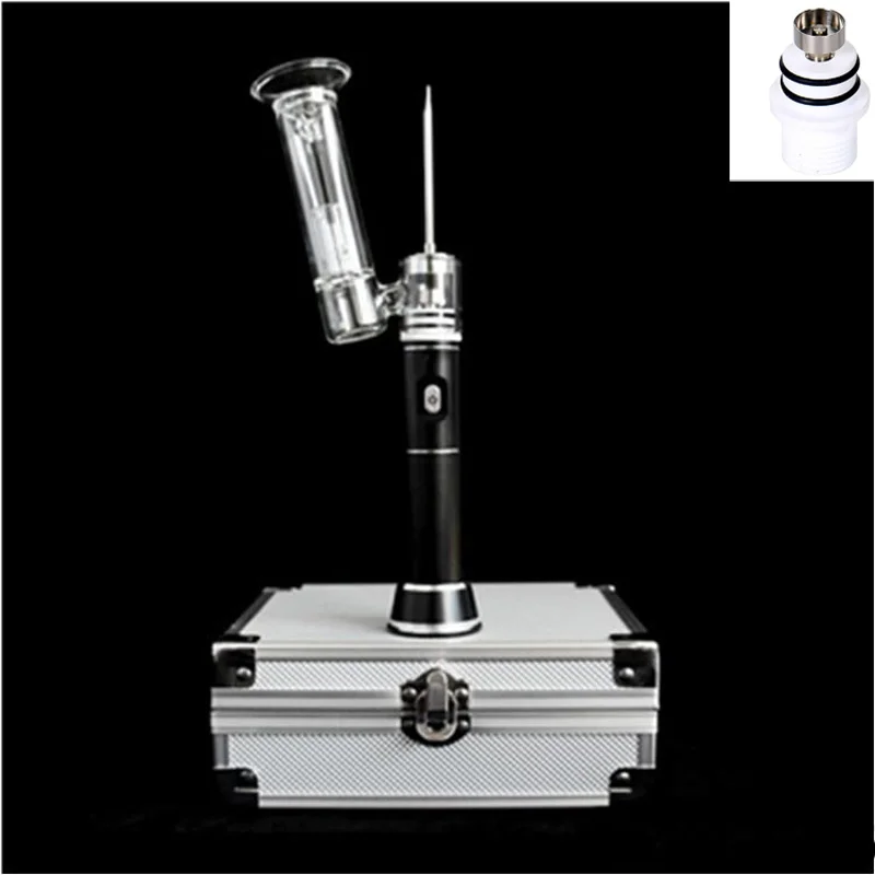 Electronic Cigarette Wax Vapor Henail Pen Dab Rig Vaporizer Portable Replaceable Power Head Water Glass Oil Pipe 18650 Battery Electronic Cigarette Wax Vapor Henail Pen Dab Rig Vaporizer Portable Replaceable Power Head Water Glass Oil Pipe 18650 Battery