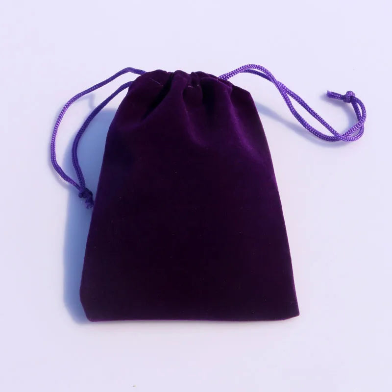 50 шт./партия, темно-фиолетовые бархатные сумочки 9x12 см, сумки, ювелирные изделия/MP3, упаковочные пакеты, рождественские/конфетные/свадебные подарочные сумки