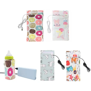 

Portable USB Baby Bottle Warmer Outdoor Cup Warmer Heater Infant Drinking Feeding Bottle Bag Storage Heated Cover Insulation Bag