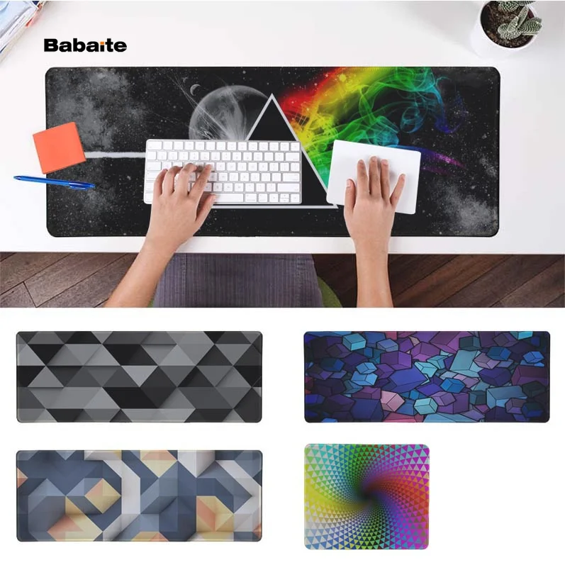 

Babaite Simple Design Prismatic Durable Rubber Mouse Mat Pad Rubber PC Computer Gaming mousepad