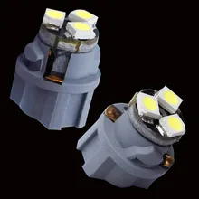 Новые 10 шт. T6.5 лампы 12 мм Максимальный диаметр 3SMD 3 светодиодный автомобильный панель приборной панели лампы Авто приборной панели индикатор потепления Клин светильник
