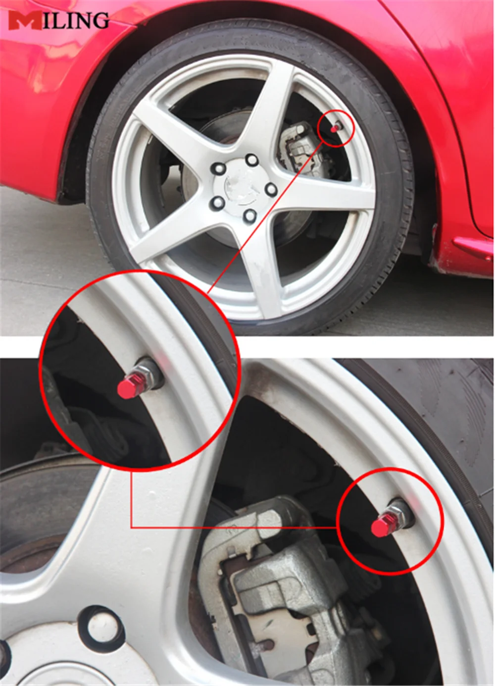 Llantas de aluminio para coche, válvulas, vástago de neumático, tapas de aire, cubierta hermética para Volkswagen VW POLO Golf 4 Golf Golf 7 Tiguan B5|Vástagos y tapas de válvulas| -