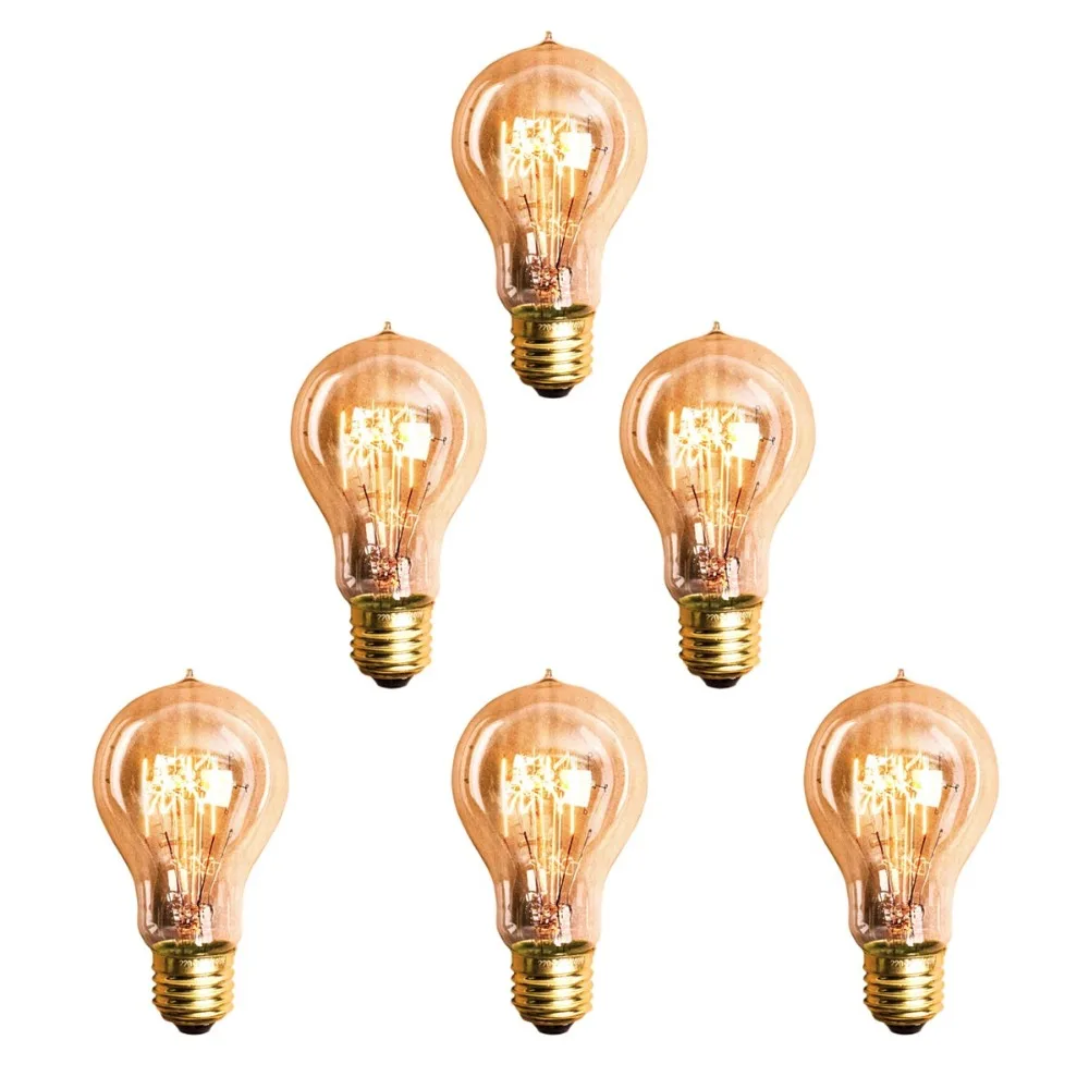 NEW A19 E26/E27 60W Filament Light Bulbs Vintage Retro Industrial Style