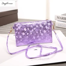Luxus frauen holographische beutel designer marke handtaschen sac femme 2016 mini crossbody taschen silber abendtageskupplung partei taschen