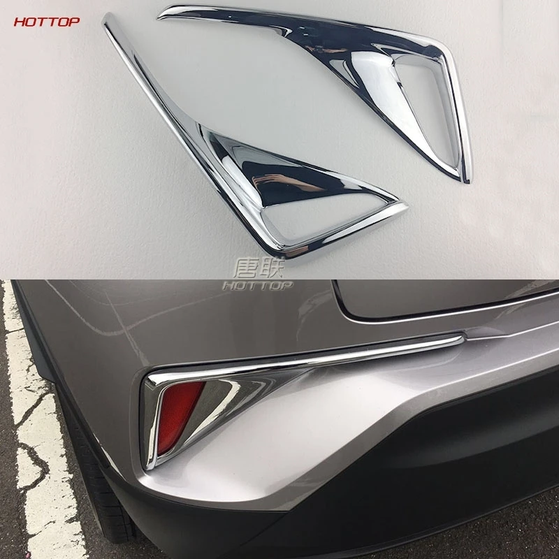 2 шт ABS Внешняя лампа заднего противотуманного фонаря Накладка для Toyota C-HR CHR