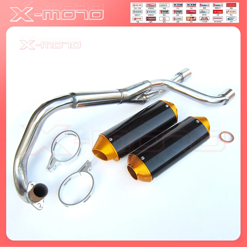 Stainless Steel Weld On Dual Exhaust Muffler FOR CRF50 PIT BIKES