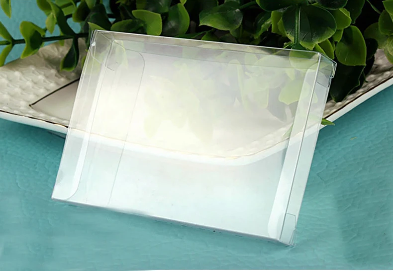 

50pcs 1*6*8.5cm Wedding PVC Box Clear Gift Craft Cosmetic Display Box Small Jewelry Packing Holder Transparent Plastic Box