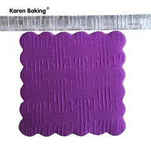 Лабиринт Форма Фондант Роллинг Булавки торт украшение Сахар ремесло тиснением Инструменты A341