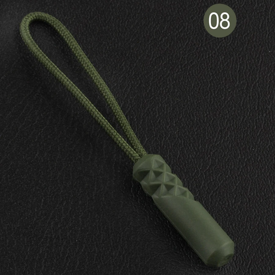 10Pcs Zipper Pull Puller End Fit Zipper Rope Buckle Travel Bag Suitcase Clothes Tent Backpack Accessorie