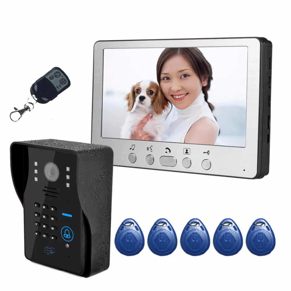 Luxury Home Security HD 7 Video font b Door b font Phone Doorbell Intercom IR font