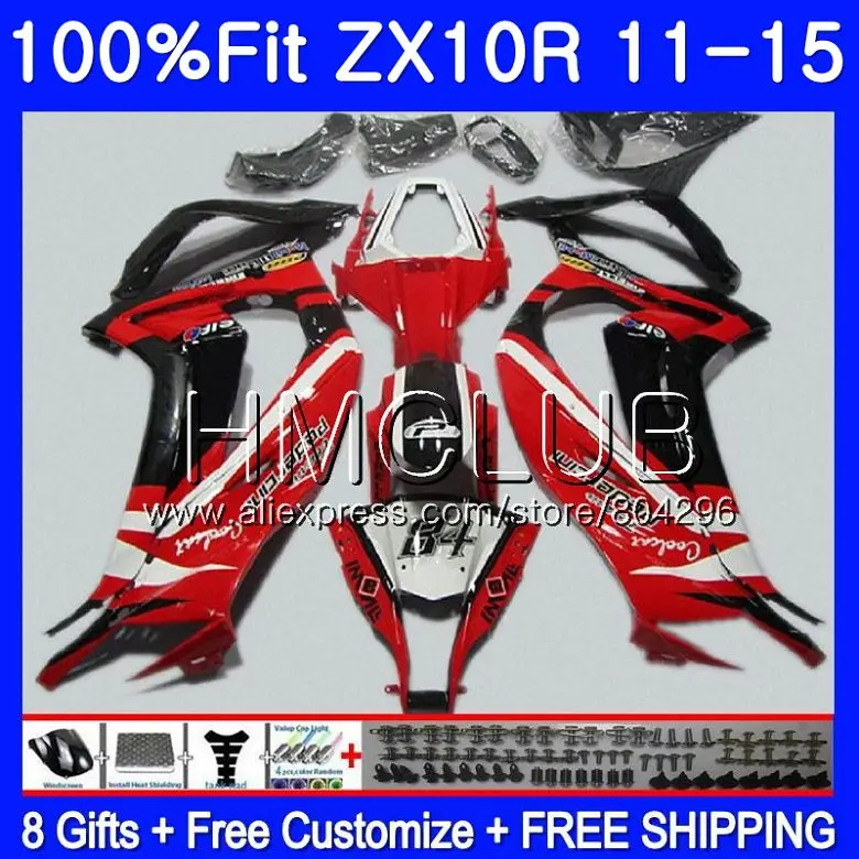 

Injection For KAWASAKI NINJA ZX 10 R ZX10R Red frame 11 12 13 14 15 41HM.16 ZX 10R 1000 ZX-10R 2011 2012 2013 2014 2015 Fairing