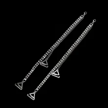 2 шт./пара Регулируемый Стразы нижнее бельё для девочек ремень великолепный бал бретели для бюстгальтера со стразами пояс вечерние нижнее белье Для женщин бюстгальтер ремешок