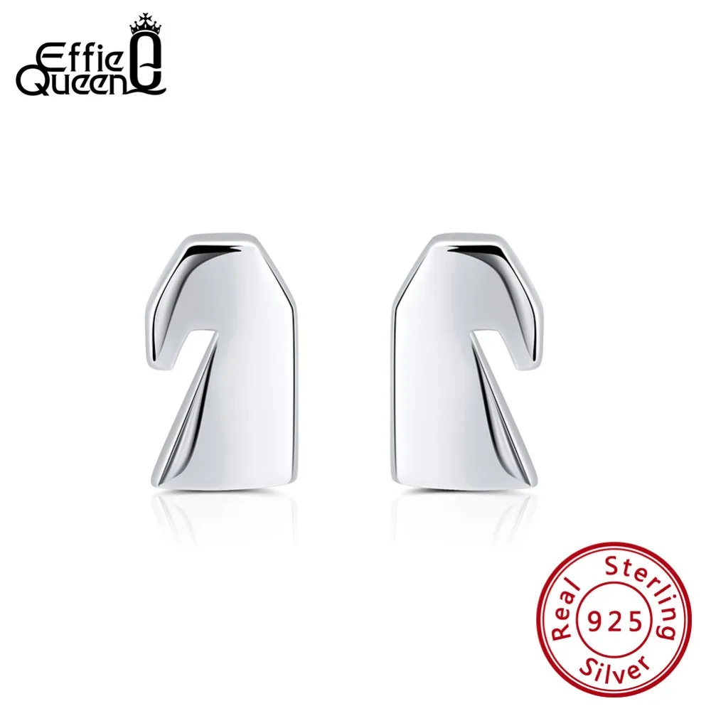 

Effie Queen 100% 925 Sterling Silver Earrings For Women Animal Horse Head Stud Earing Cute Carton Jewelry Kolczyki 2019 BE136
