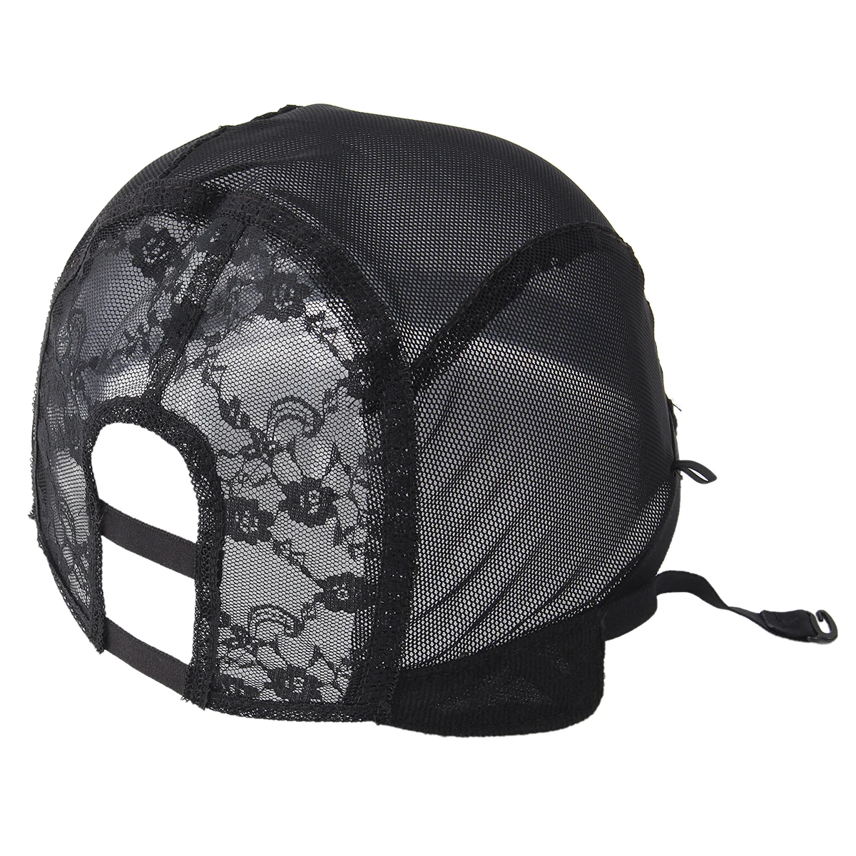 Harga U Bagian Wig Topi Tenun Tanpa Glueless Tanpa Topi Hitam Mesh Crochet Tali Pengikat Elastis Band Renda Cap Membuat Wig Rambut Ekstensi pakan