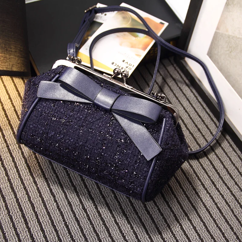 New Small Retro Vintage Kiss Lock   Purse Handbag Totes Bag for Women,girls (2)