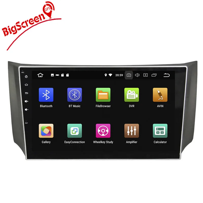 Discount 2 Din Android 8.0 RAM 4GB+32GB 8 Core Car Radio GPS Navi For Nissan Sylphy 2012-2015 auto gps navi stereo Dvr Tape multimedia 9