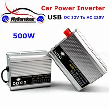 2017 DC12V к AC 220 В 500 Вт Мощность инвертор с USB Зарядное устройство конвертер адаптер DC 12 до AC 220 модифицированная синусоида много в наличии