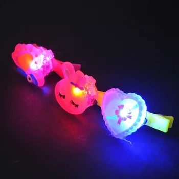 

Christmas Hair Clip Led Novelty Luminous Hair Gadgets Halloween Led Cartoon lighting Shinning funny Bright Xmas Party