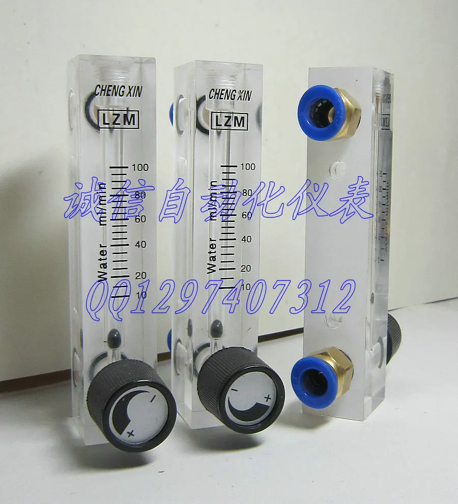 LZM 6T adjustable panel flowmeter water flow micro flow 10 100ML/min ml