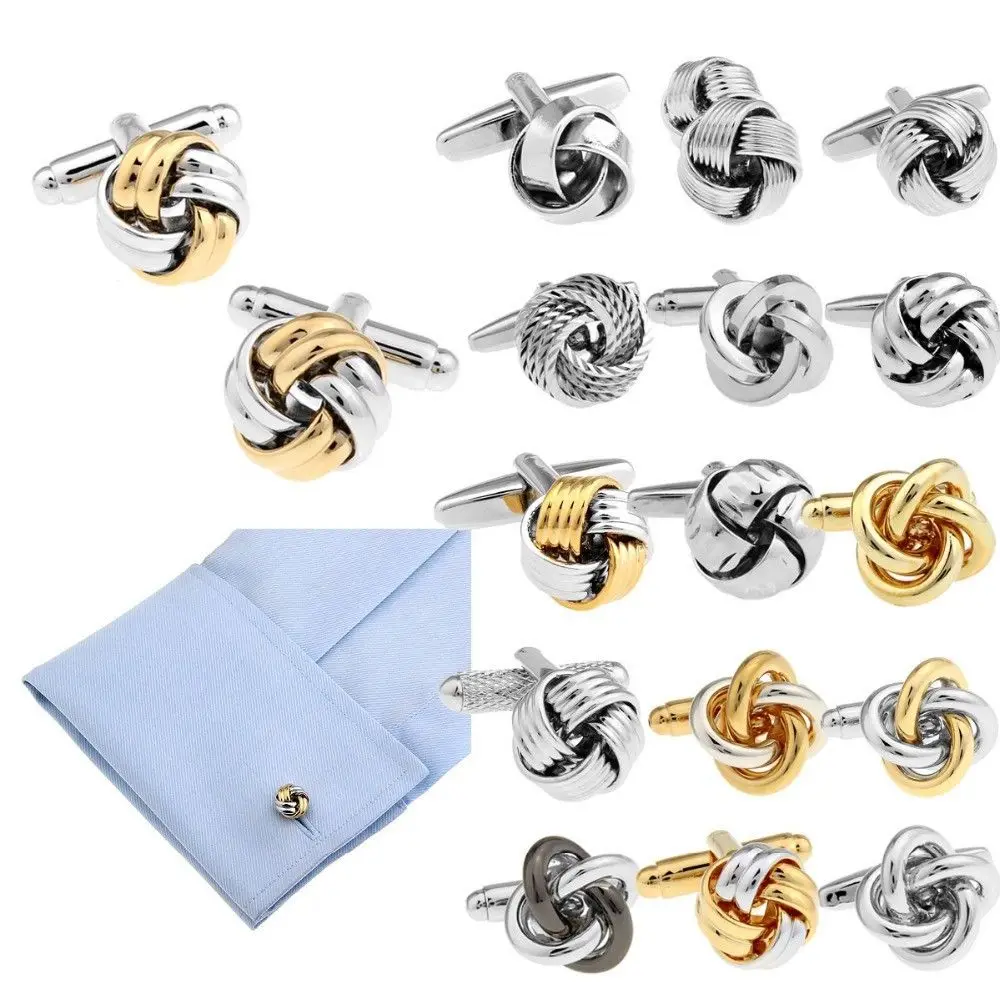 Mens Wedding Cufflinks Novelty Fancy Helix &amp; Clean Cloth