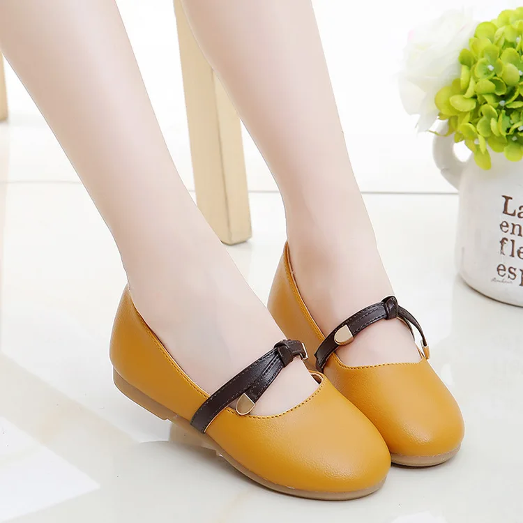 

Toddler girl shoes Casual girls flats PU Leather Big girl shoes Zapatos de nina Cute Princess shallow shoe