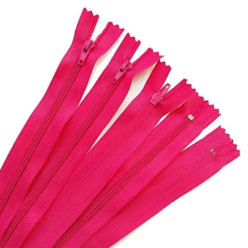FUSHIA 100 шт. нейлоновые молнии, Bantoye 8 дюймов красочные швейная молния поставки для портновский пошив ремесел, 20 разных цветов - Цвет: FUSHIA