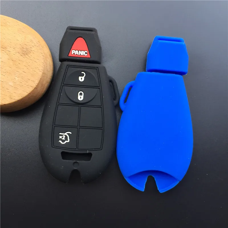 

Silicone Key Case Cover Fob For Dodge for Chrysler For Jeep Commander Grand Cherokee Keyless Protect bag