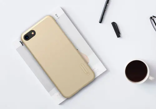 Для Apple iphone 8 чехол Nillkin супер матовый защитный чехол задняя крышка для iphone 7 4,7 дюймов матовый пластиковый жесткий чехол - Цвет: gold