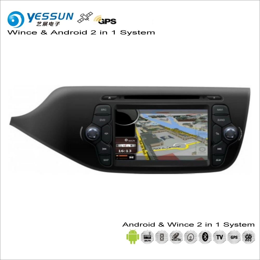 YESSUN For KIA Ceed 20132017 Car Android Navigation Radio CD DVD Navi