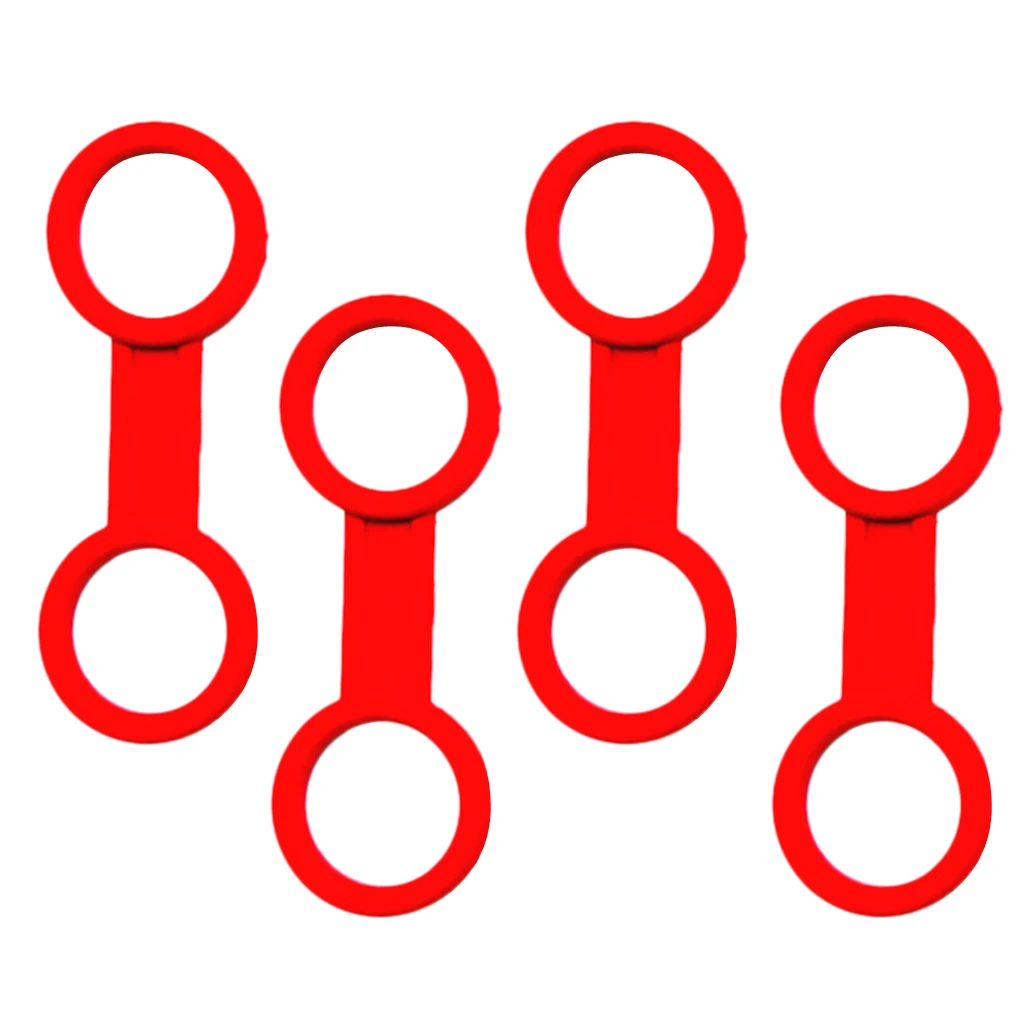 4pcs Silicone Rubber Snorkel Keeper Clip Attaching to Scuba Dive Mask for Water Sports Snorkeling Diving Surfing Accessories