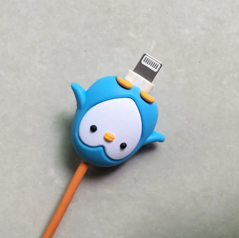 Высокое качество Ангел/летучая мышь USB кабель производитель Мультфильм шнур, кабель для наушников провода крышка намотки зарядное устройство Органайзер держатель для Iphone - Цвет: Design 4 as photo