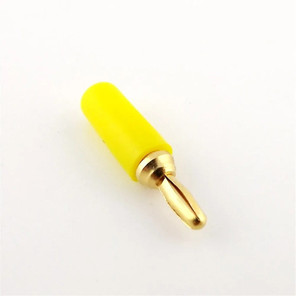 50 шт. 2,5 мм вилка штекерного типа медь позолоченный разъем для связывания Post зонды адаптер инструмента красный/черный/зеленый/желтый