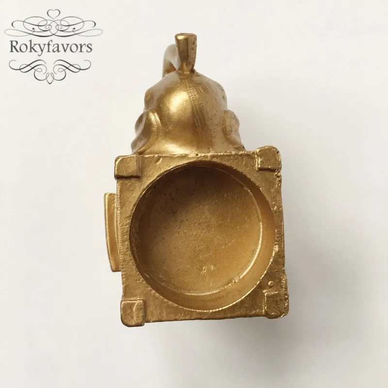 gold elephant candle holder  (5)