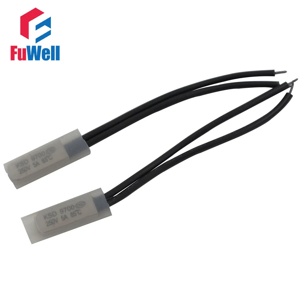 

Normally Opened(NO) KSD9700 Temperature Controlled Switch Thermostat 90-150 Degrees Celsius Metal Shell