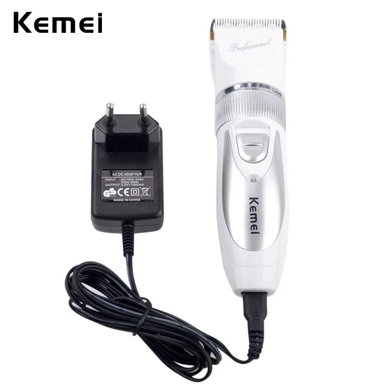 Günstige 110 V 220 V Umfassen Batterie Titan Klinge Kemei Professional Hair Trimmer Elektrische Haar Clipper Schneiden Maschine Shearer  p49