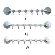 Multi-Функция настенное крепление, вешалка банных и кухонных полотенец вешалка с 6 перемещение крючки