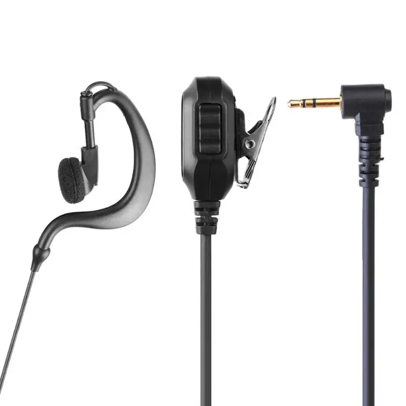 G Shape 2.5mm 1Pin Earphone Earpiece with PTT Mic for Motorola Cobra Radio | Электроника