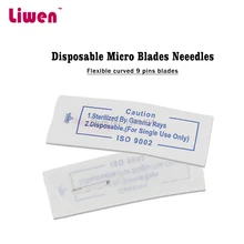 Одноразовая из нержавеющей стали 3D бровей Иглы используют для лезвий, 500 шт./лот вышивка иглы 7/12/9/11/14/16/17/18U шпильки