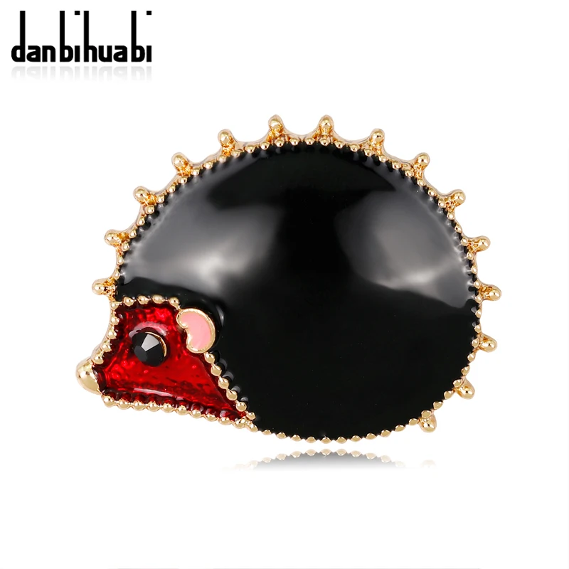 

Trendy 2019 Lovely Hedgehog Animal Brooches For Women&Men Zinc Alloy Metal Material Rhinestone Accessory Brooches Jewelry