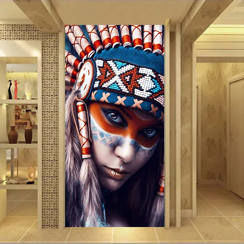 Buy RELIABLI ART American Native Indian Girl Wall Art