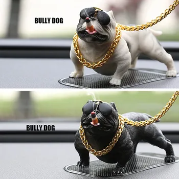 

DJSona New Car Dog Decoration Creative Personality High Grade Auto Interior Fashion Simulation Dog Doll Interior Ornaments Hot S