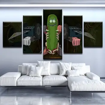 

PICKLE RICK CANVAS SET Framed Home Decor Canvas Print Painting Wall Art