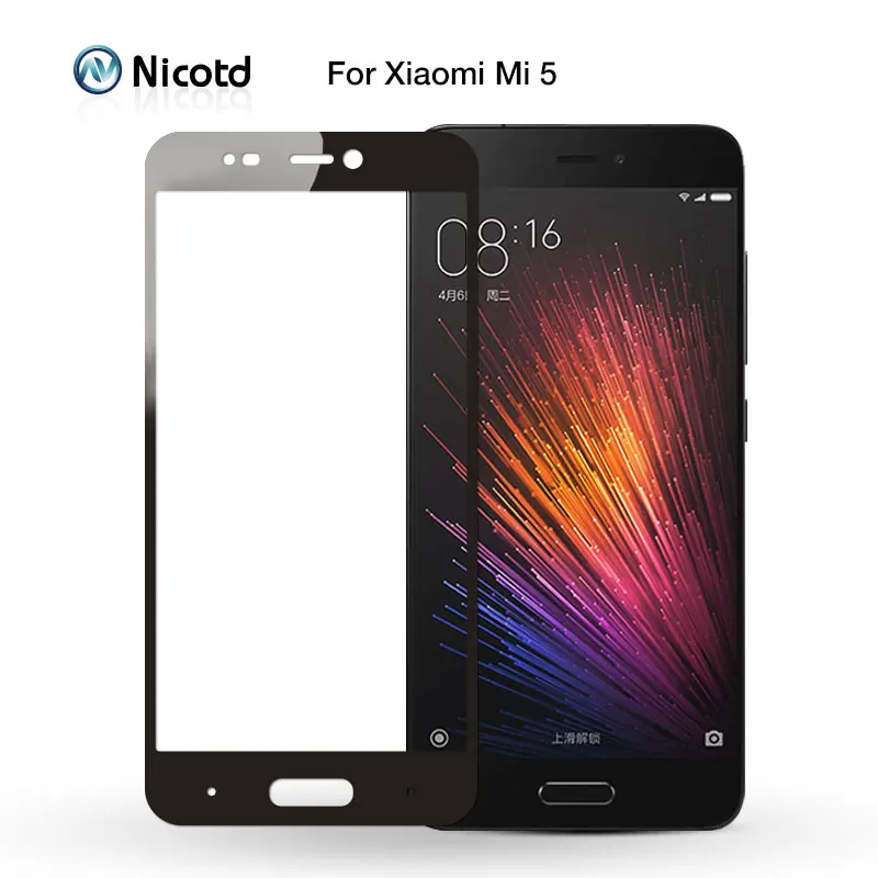 Nicotd Tempered Glass For Xiaomi Mi 5 5c 5s plus Screen Protector For Xiomi Redmi pro Note 1 Mix 2 2s 3 4 5 6 7 Full Cover Film (1)