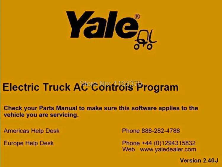

Yale Electric Truck AC Controls Program ETACC v2.4K