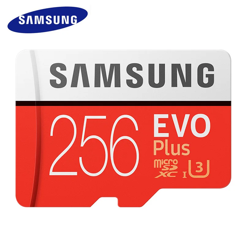 Samsung Карты MicroSD 256 ГБ 128 ГБ 64 ГБ 32 ГБ 16 ГБ EVO Plus MicroSD карты памяти Evo + SDHC SDXC max 100 м/с c10 TF Trans Flash