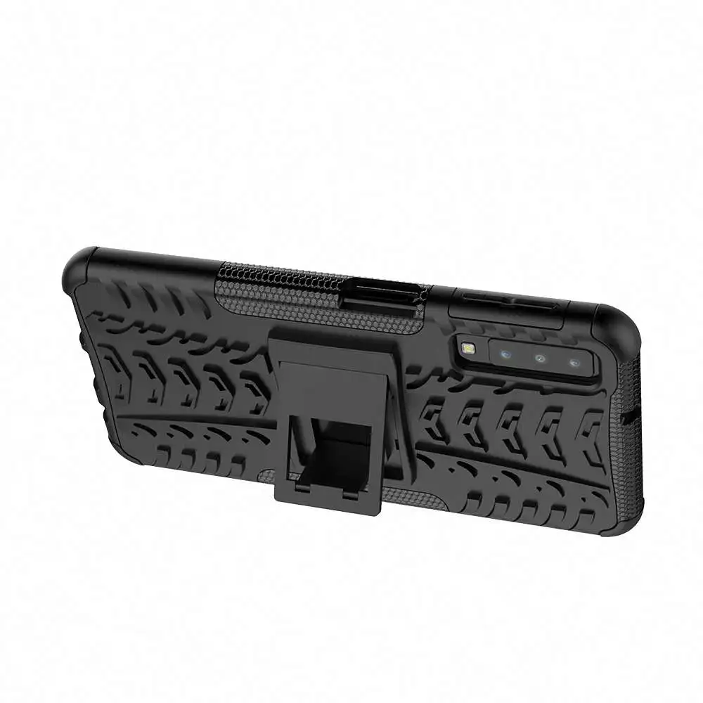 

Heavy Duty Anti-Shock Armor Phone Stand Case For Samsung Galaxy A7 2018 A750F Anti-Slip PC Shockproof Cases A30 A50 A40 A70 Case