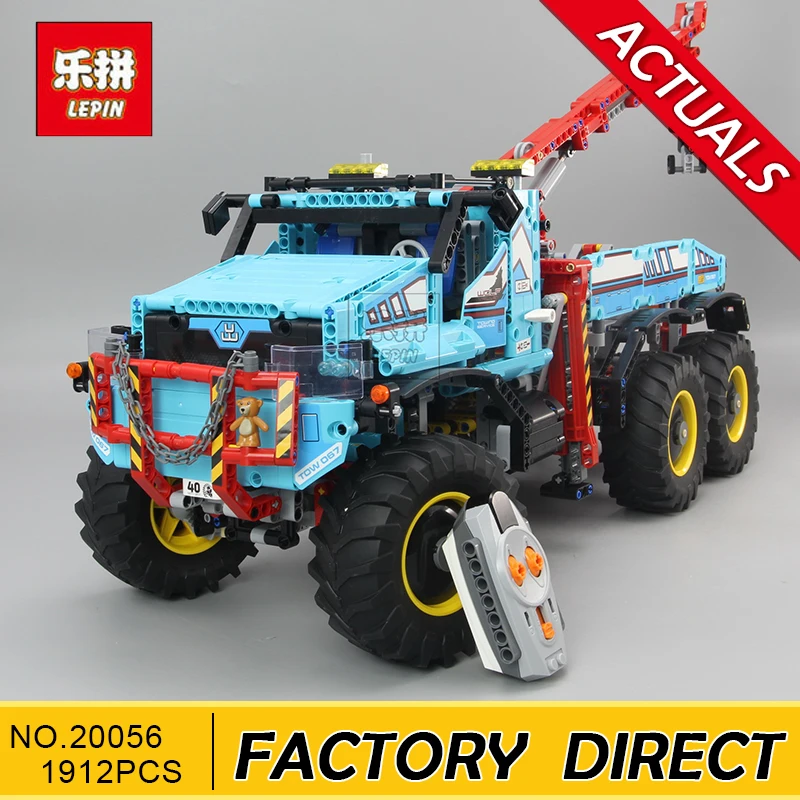 

Lepin 20056 Technic Series The Ultimate All Terrain 6X6 Remote Control Truck Set Building Blocks Bricks Toy Clone 42070